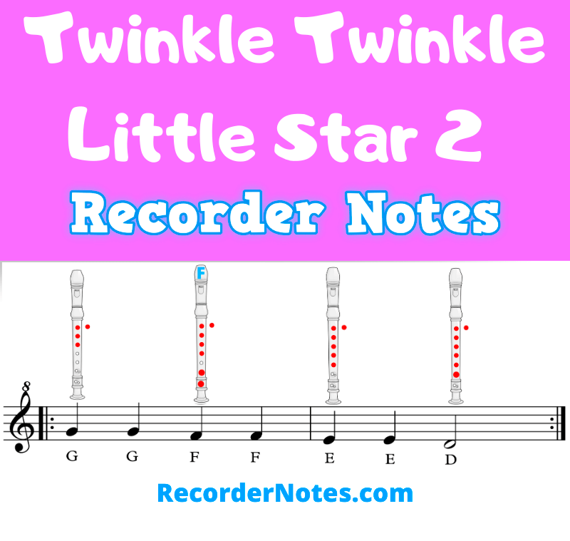 Twinkle Twinkle Little Star Recorder Notes Learn It - twinkle twinkle little star roblox id code